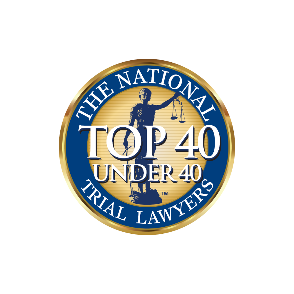National Trial Lawyer 40 under 40 Badge